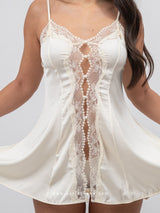 Σατεν babydoll buttermilk