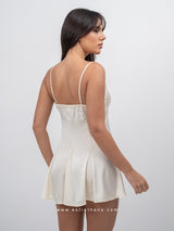 Σατεν babydoll buttermilk