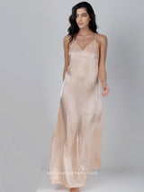 Μακρύ Νυχτικό Φόρεμα Χιαστί Πλάτη