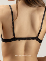 Black lace bralette