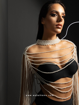 Τοπ από λευκές πέρλες