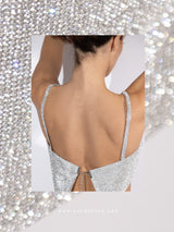 Ασημί μεταλλικό τοπ