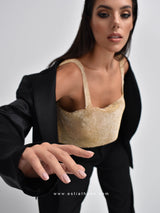 Χρυσό μεταλλικό τοπ