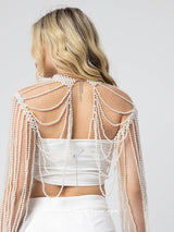 Τοπ από λευκές πέρλες