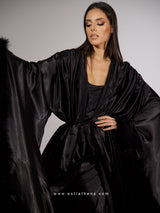 Μαύρη maxi ρόμπα