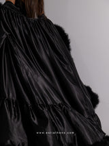 Μαύρη maxi ρόμπα