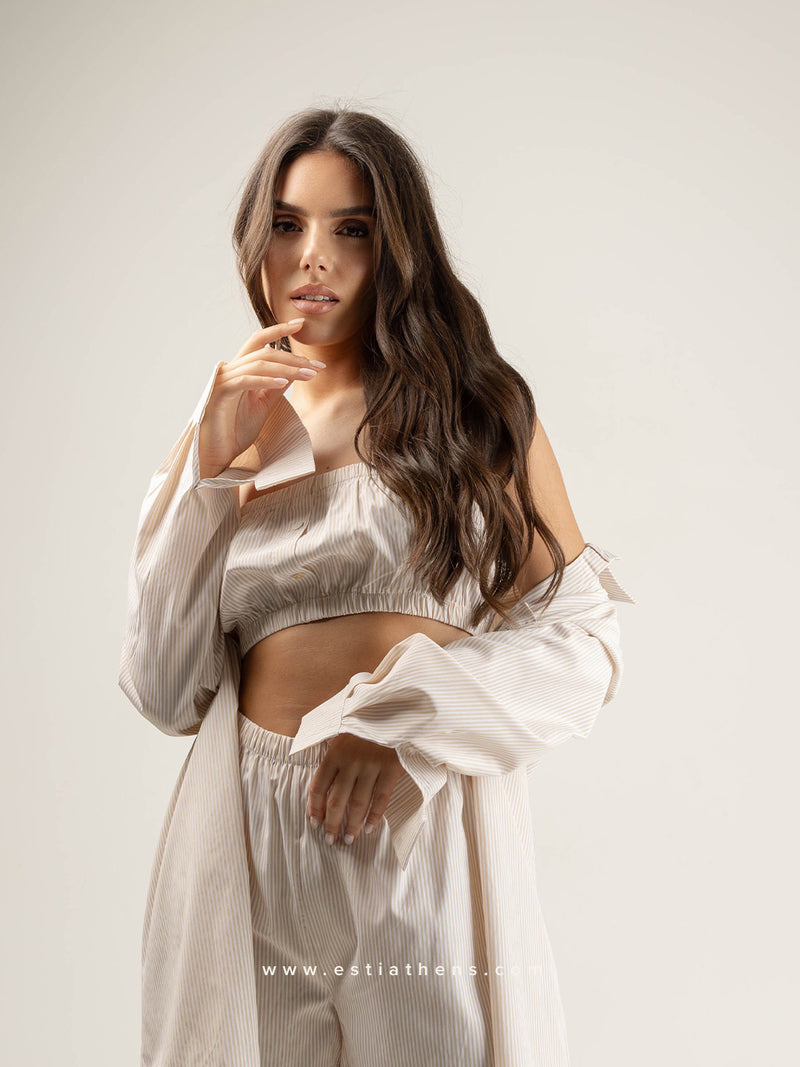 Beige pajama set