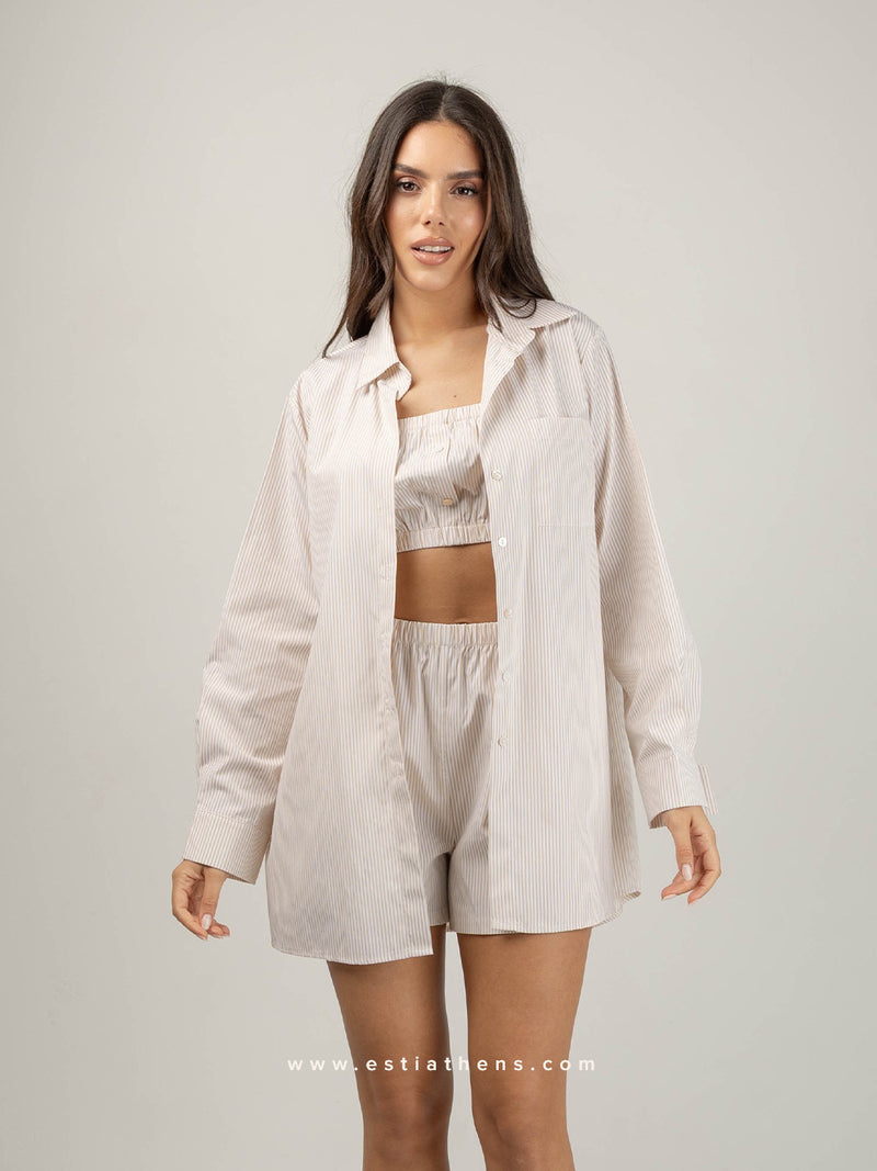 Beige pajama set