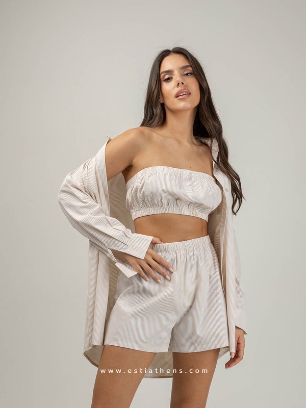 Beige pajama set
