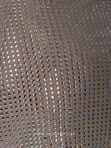 Nude μίνι φόρεμα με στρας και ανοιχτή πλάτη