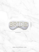 Λευκή bridal σατέν μάσκα ύπνου
