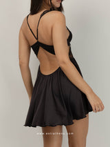 Μαύρο babydoll δαντέλα