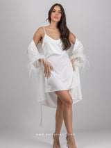 Νυφική ρόμπα με νυχτικό σετ