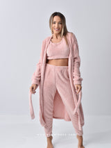 Ροζ fleece πiτζάμες