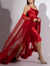 VICTORIA TULLE RED